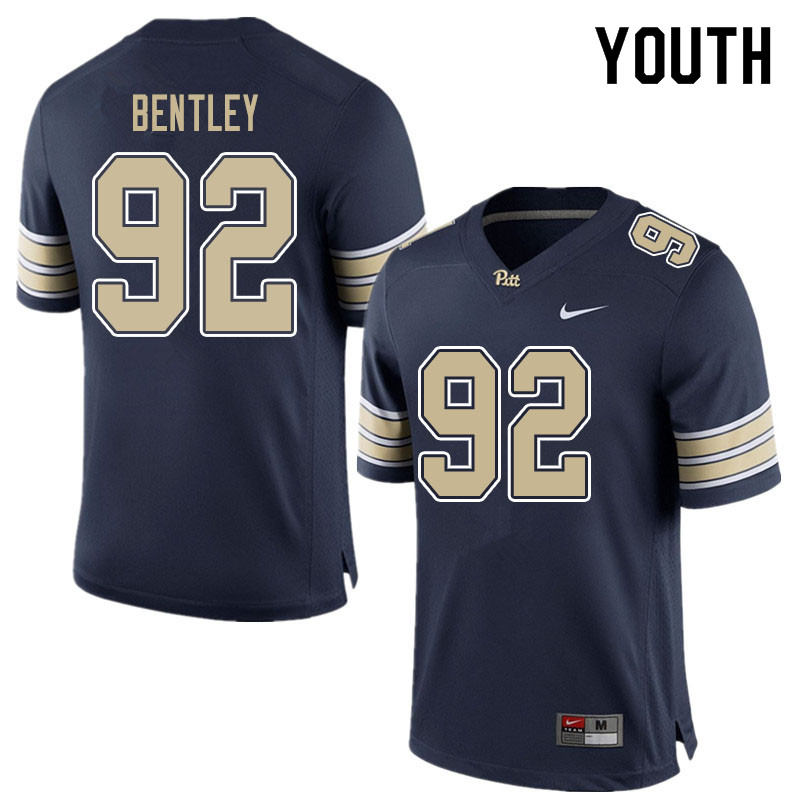 Youth #92 Tyler Bentley Pitt Panthers College Football Jerseys Sale-Blue